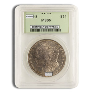 Pre-1921 Morgan Dollar - PCGS MS65 (Toned)