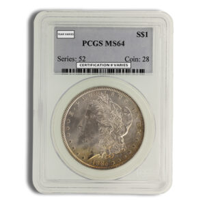 Pre-1921 Morgan Dollar - PCGS MS64 (Toned)