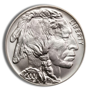2001-D $1 Silver Buffalo Commem - BU (w/Box & COA)