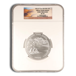 2014-P 5 oz ATB Great Sand Dunes Silver Coin NGC SP70