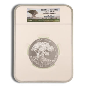 2013-P 5 oz ATB Great Basin Silver Coin NGC SP70