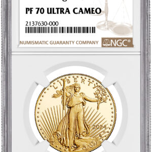 2024-W 1 oz Proof Gold Eagle $50 NGC PF70