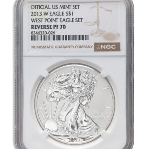 2013-W Reverse Proof Silver Eagle NGC PF70 Anni Set Designation