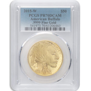 2015-W $50 Proof Gold Buffalo PCGS PR70