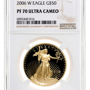 2006-W 1 oz Proof Gold Eagle $50 NGC PF70