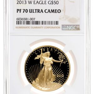 2013-W 1 oz Proof Gold Eagle $50 NGC PF70