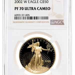 2002-W 1 oz Proof Gold Eagle $50 NGC PF70