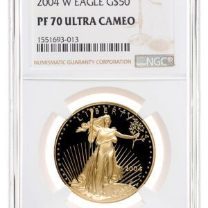 2004-W 1 oz Proof Gold Eagle $50 NGC PF70