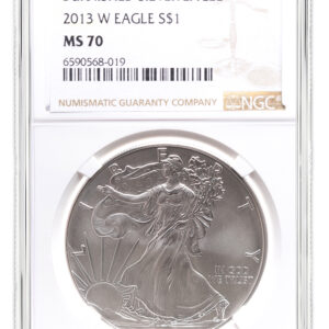 2013-W Burnished Silver Eagle NGC MS70