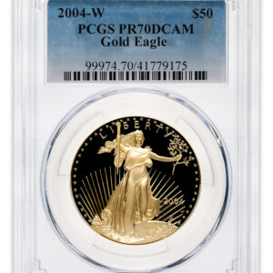 2004-W 1 oz Proof Gold Eagle $50 PCGS PR70