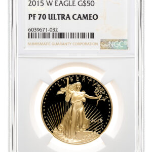 2015-W 1 oz Proof Gold Eagle $50 NGC PF70