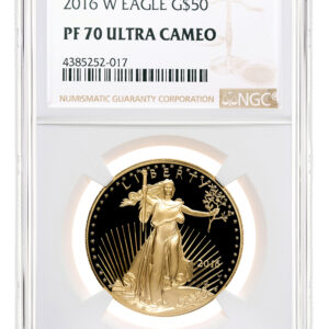 2016-W 1 oz Proof Gold Eagle $50 NGC PF70