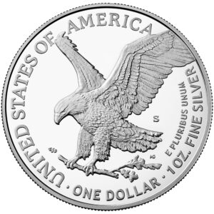 2021-S Proof Silver Eagle with Box & COA - Type 2
