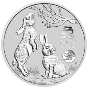 2023 1 oz Australia Silver Lunar Rabbit BU - Series III