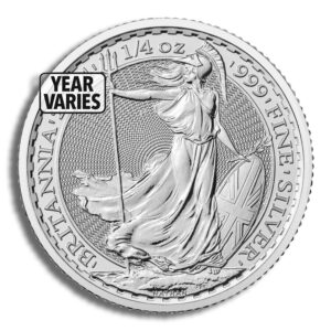 1/4 oz Great Britain Silver Britannia (Year Varies)